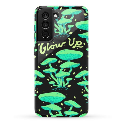Glow up Bioluminescent Mushrooms Phone Case