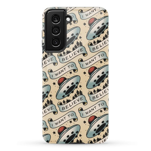 I Want to Believe (Old School Tattoo) Phone Case