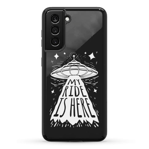 My ride Is Here Phone Case