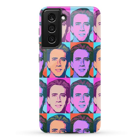 Nicolas Cage Pop Art Parody Phone Case