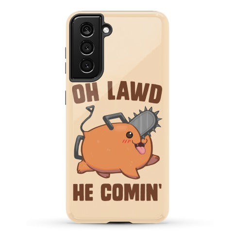 Oh Lawd He Comin' Pochita Phone Case