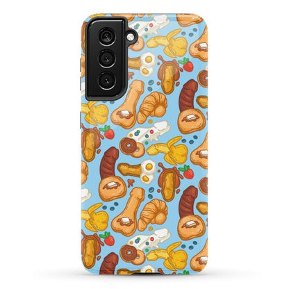 Phallic Breakfast Pattern Phone Case