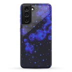 Pixelated Blue Nebula Phone Case