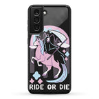 Ride or Die - Grim Reaper and Unicorn Phone Case
