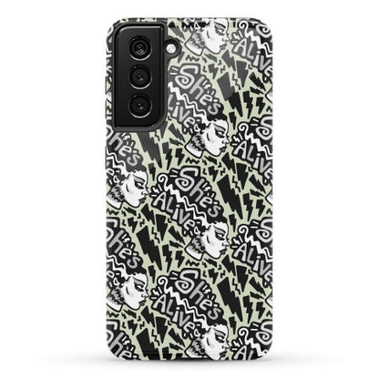 She's Alive Bride of Frankenstein Parody Phone Case