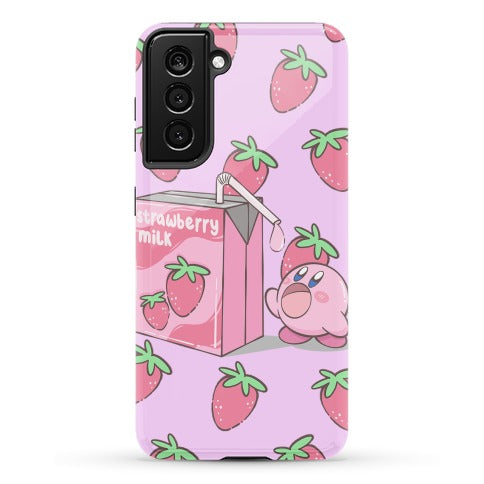 Strawberry Milk Kirby Parody Phone Case