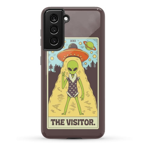 The Visitor Alien Tarot Card Phone Case