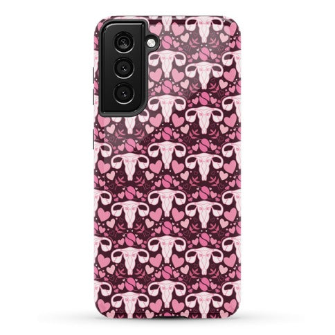 Uterus Pattern Phone Case