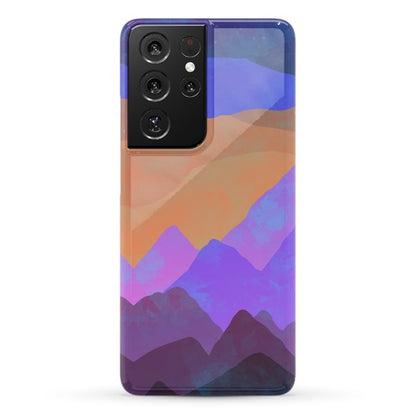 Abstract Mountain Sunset Phone Case