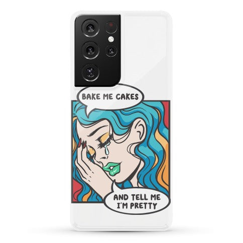 Bake Me Cakes And Tell Me I'm Pretty Comic Girl Phone Case