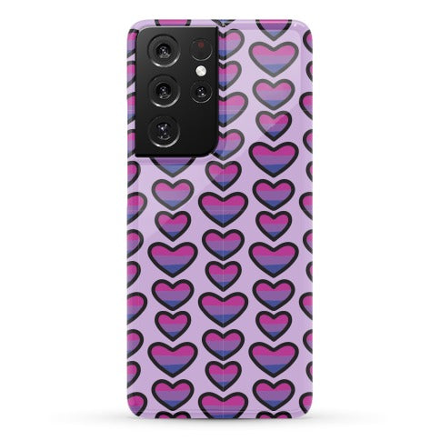 Bisexual Hearts Pattern Phone Case