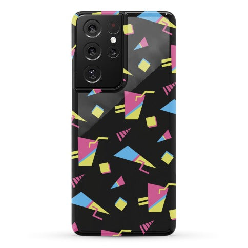 Black 80s/90s Pattern Phone Case