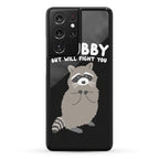 Chubby But I Will Fight You Raccoon Phone Case