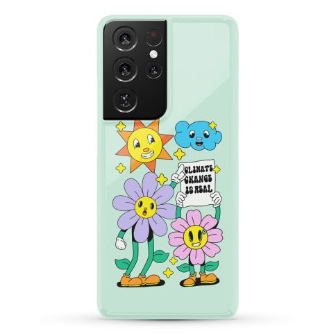 Climate Change Is Real Cartoon Phone Case