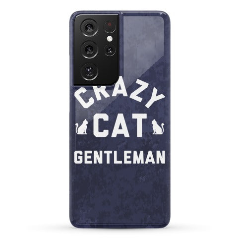 Crazy Cat Gentleman Phone Case