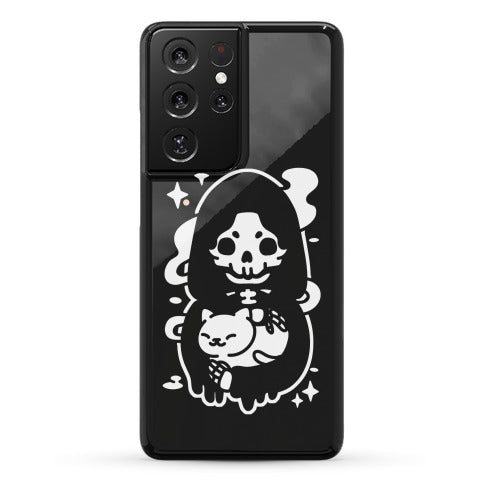 Death and Kitty Phone Case