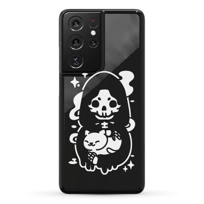 Death and Kitty Phone Case