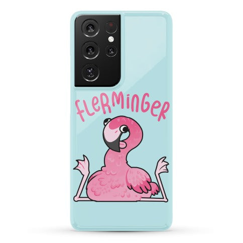 Derpy Flamingo Flerminger Phone Case
