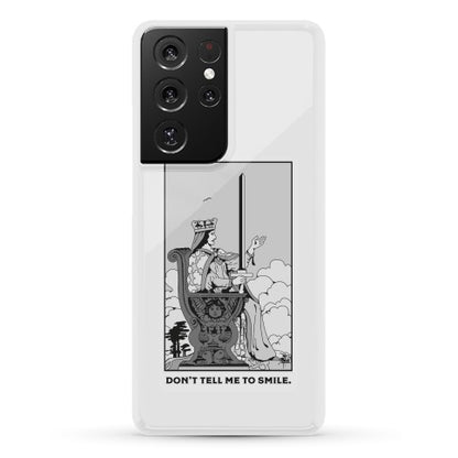 Don't Tell Me To Smile (Queen Of Swords Tarot) Phone Case