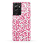 Floral Penis Pattern Pink Phone Case