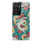 Floral Shark Traditional Tattoo Phone Case