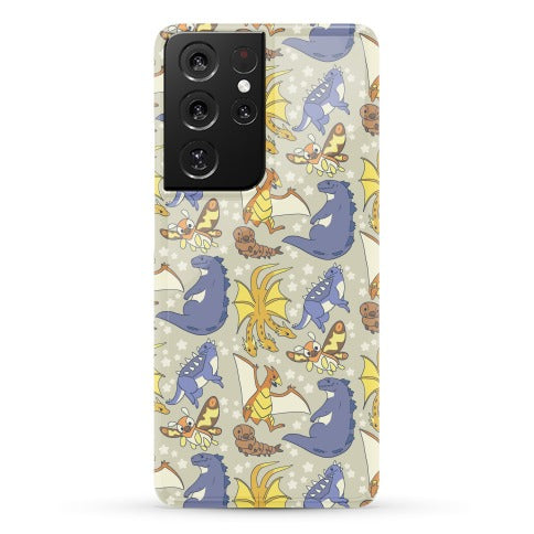 Godzilla and Friends Pattern Phone Case