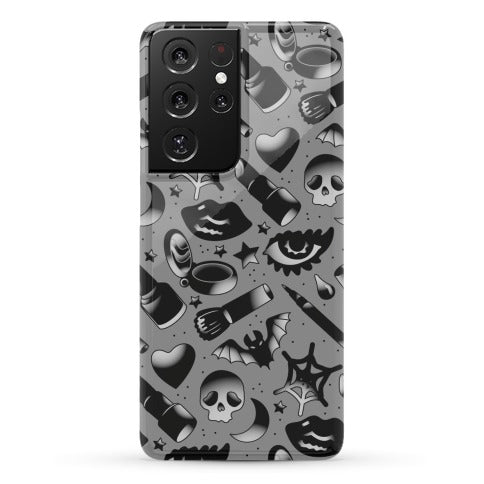 Goth Makeup Pattern Phone Case