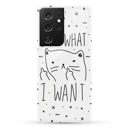 I Do What I Want Cat Phone Case