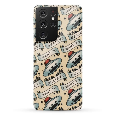 I Want to Believe (Old School Tattoo) Phone Case
