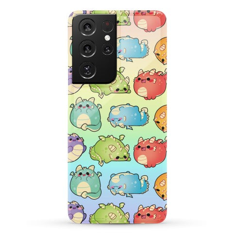 Kawaii Dragons Pattern Phone Case