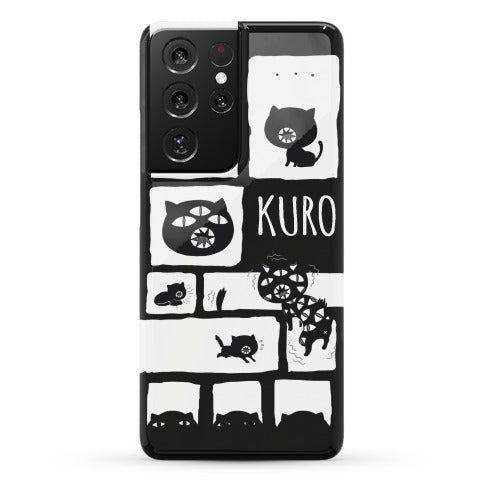 Kuro Cat Pattern Phone Case