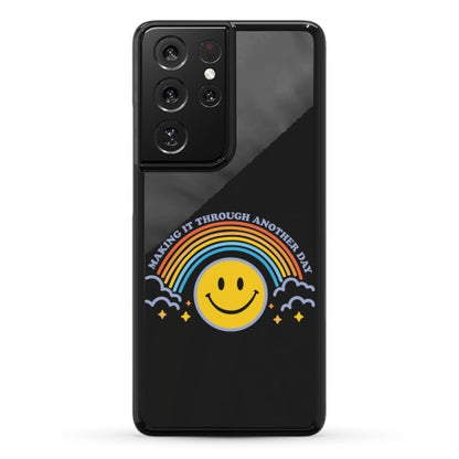 Making It Through Another Day Smiley Face Phone Case