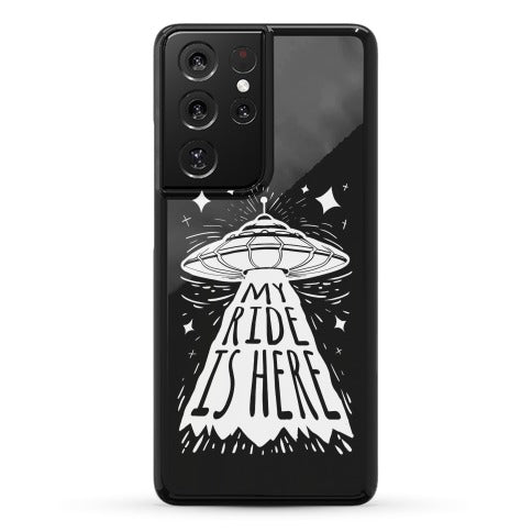 My ride Is Here Phone Case