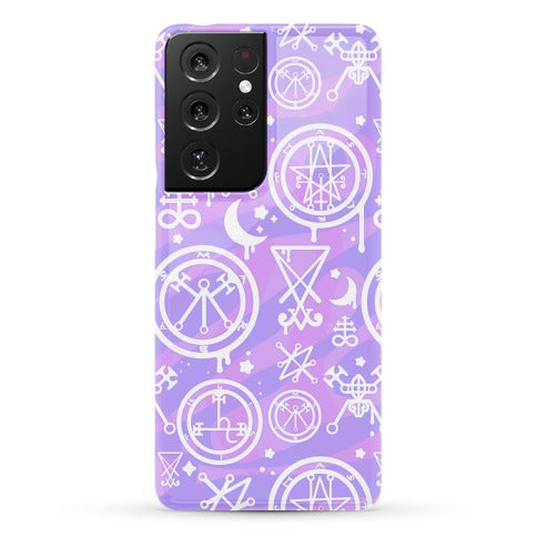 Pastel Goth Demon Sigil Pattern Phone Case