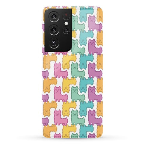 Pastel Llama Pattern Phone Case