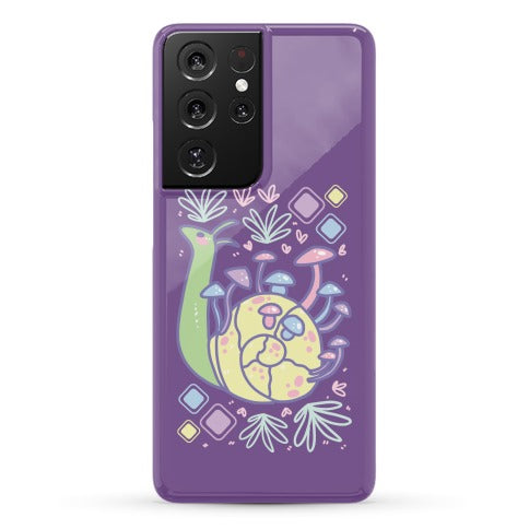 Pastel Mushroom Snail Phone Case