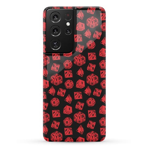 RPG Dice Pattern Phone Case