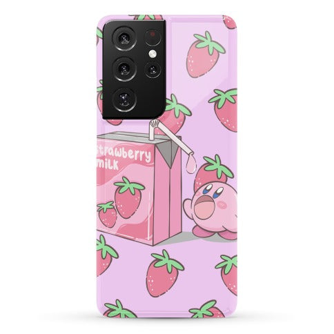 Strawberry Milk Kirby Parody Phone Case