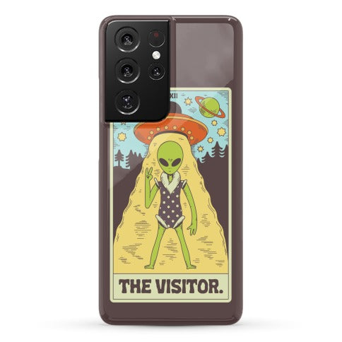 The Visitor Alien Tarot Card Phone Case