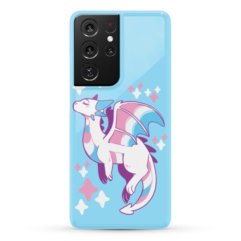 Trans Pride Dragon Phone Case