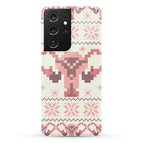 Uterus Sweater Pattern Phone Case