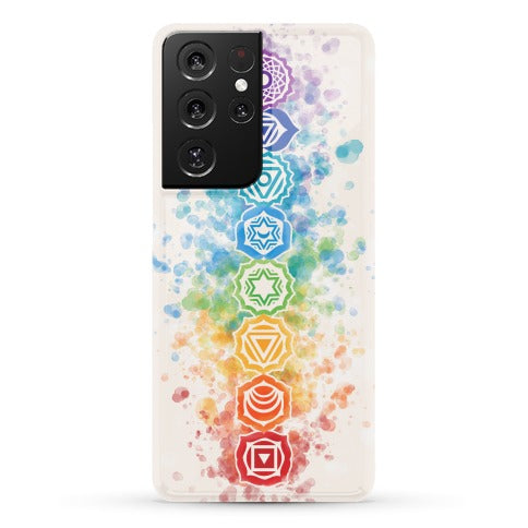 Watercolor Chakra Symbols Phone Case