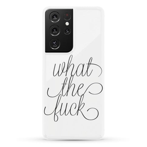 WTF Live Laugh Love Script Parody Phone Case