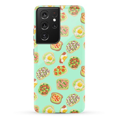 Avocado Toast Pattern Phone Case