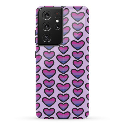 Bisexual Hearts Pattern Phone Case