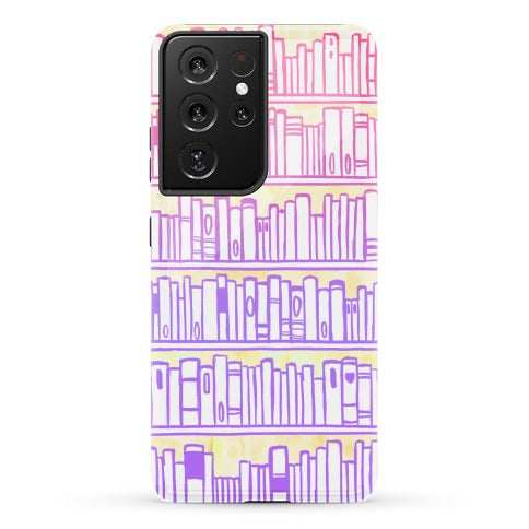 Bookshelf Pattern Phone Case