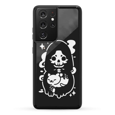 Death and Kitty Phone Case