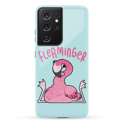 Derpy Flamingo Flerminger Phone Case