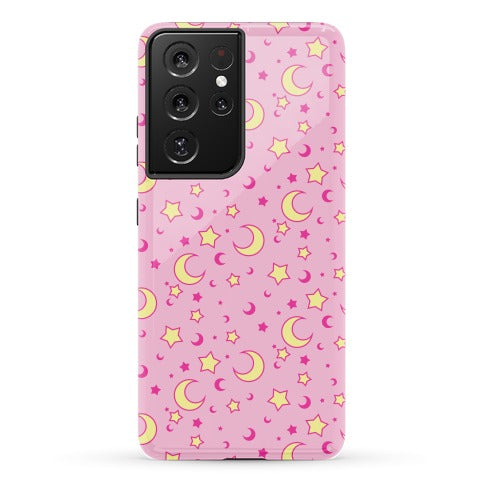 Dreamy Pastel Moon And Stars Phone Case