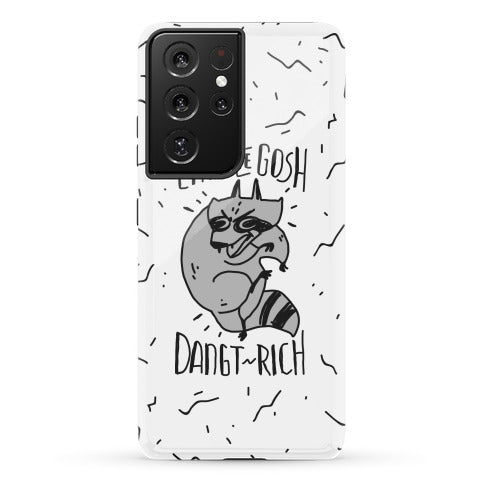 Eat the GOSH DaNGT RICH Raccoon Phone Case